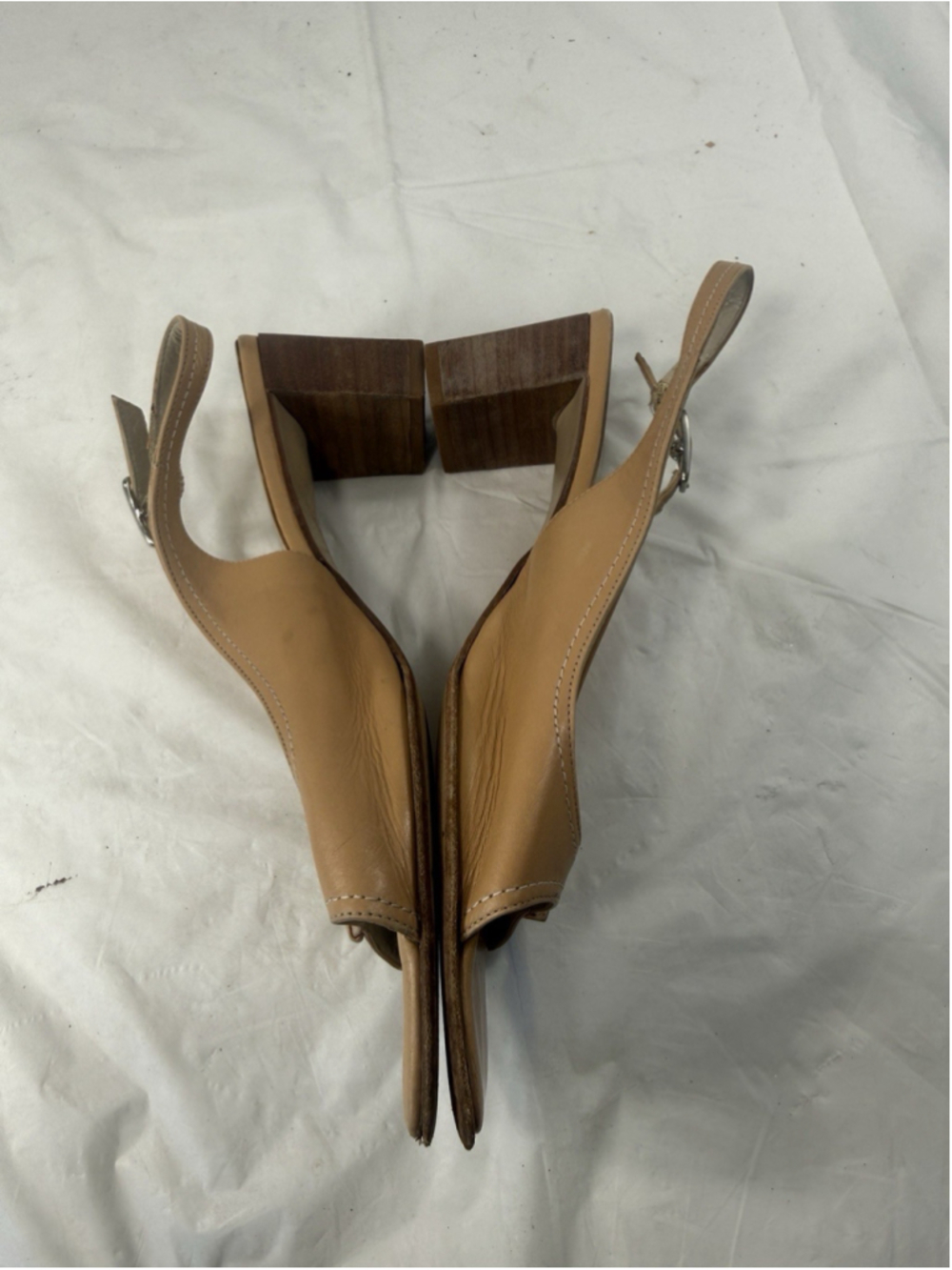 VINTAGE COACH NORA GLOVE LEATHER SLING BACK SANDALS SHOES SIZE 8 B ITALY - Picture 7 of 14
